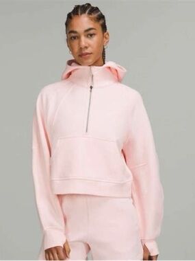Lululemon Scuba Oversized Half-Zip Hoodie in Strawberry Milkshake